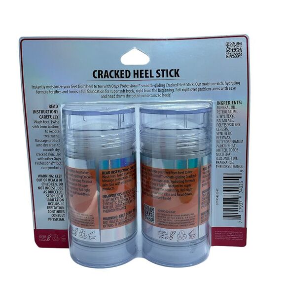 Cracked Heel Stick Onyx Hydrating Balm Sweet Orange Lg Stick 2.46oz 2 Pk - Picture 2 of 4